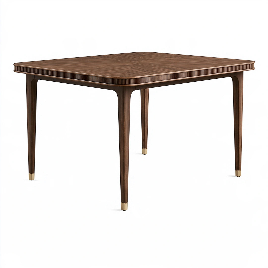 Tavolo da pranzo 160 x 90 x 75 cm in legno marrone stile contemporaneo