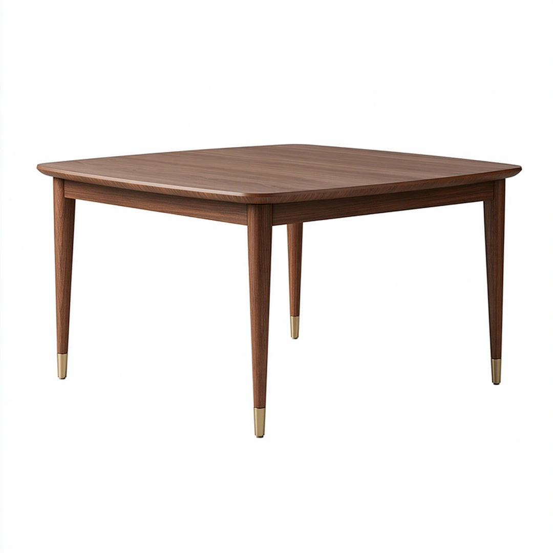 Tavolo da pranzo 160 x 90 cm in legno marrone con gambe affusolate stile moderno